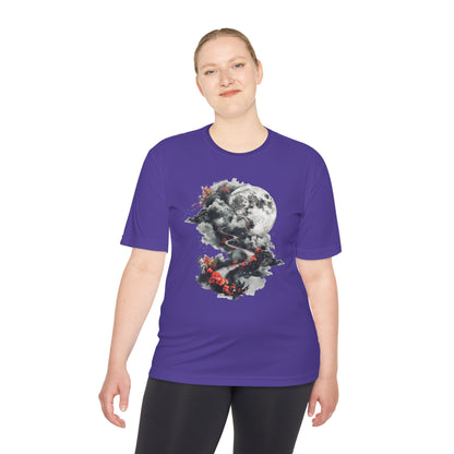Unisex Moisture Wicking Tee - Beautiful Road Going up to Space T-shirt