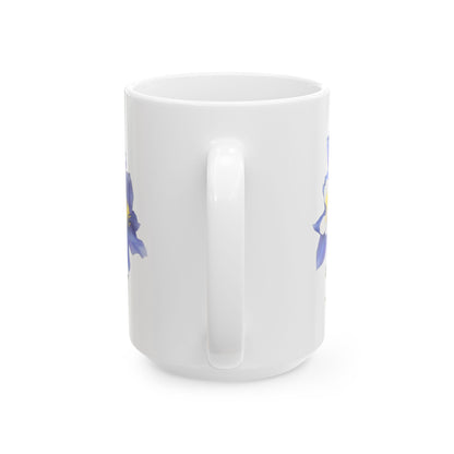 Aquilegias Ceramic Mug, (11oz, 15oz)