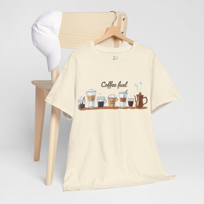 Coffee Cups T-shirt - Unisex Heavy Cotton Tee