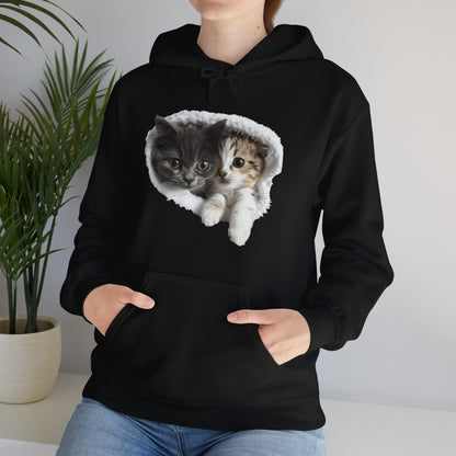 Cute Cat Design for Cat Lovers - Unisex Heavy Blend™ Hooded Sweatshirt