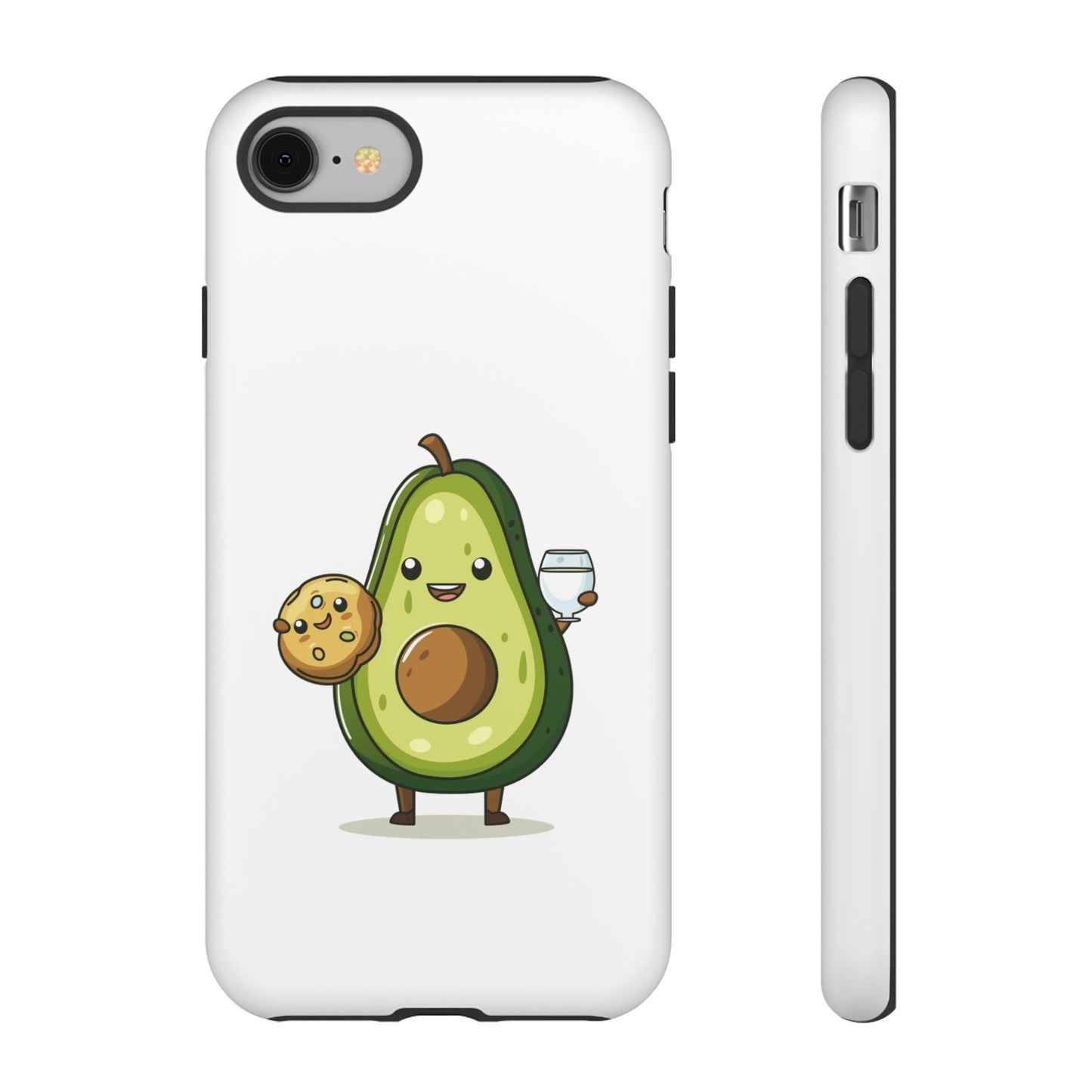 Tough Cases with Cute avocado cartoon character for iPhone, Samsung, and Google case