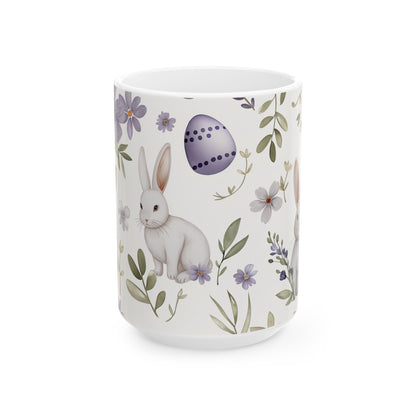Easter Bunny Ceramic Mug - Ceramic Mug, (11oz, 15oz) - Easter Gift