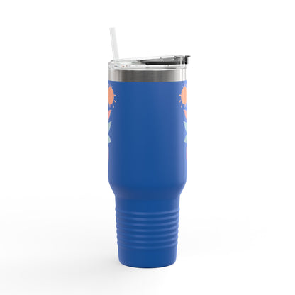 Insulated Travel Mug, 40oz - Peaceful Bloom Insulated Mug