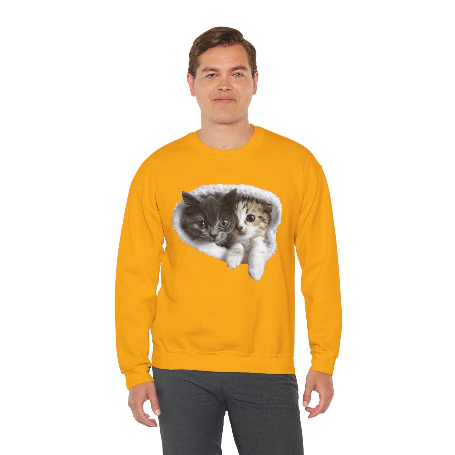 Playful Cats Crewneck Sweatshirt - Unisex Heavy Blend™ Crewneck Sweatshirt