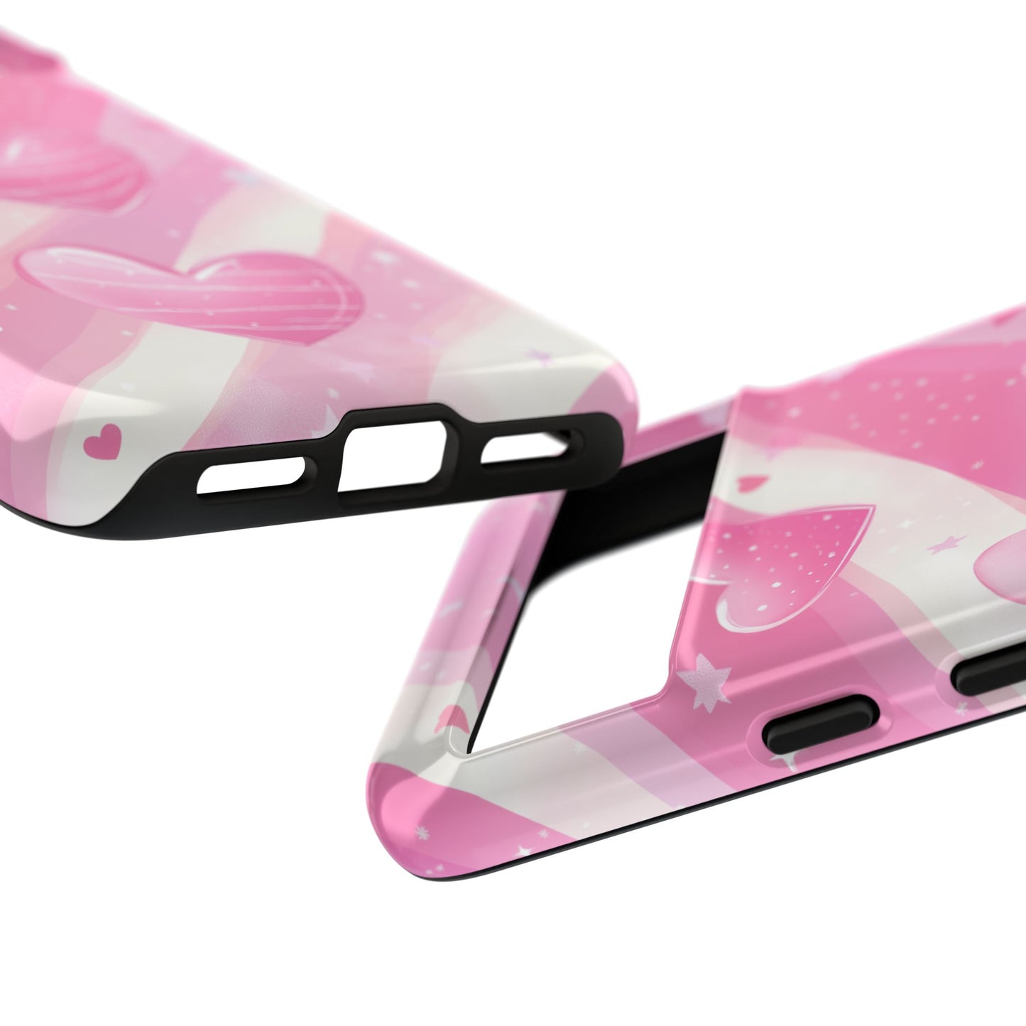 Pink Hearts Phone Case - iPhone, Samsung, and Google case