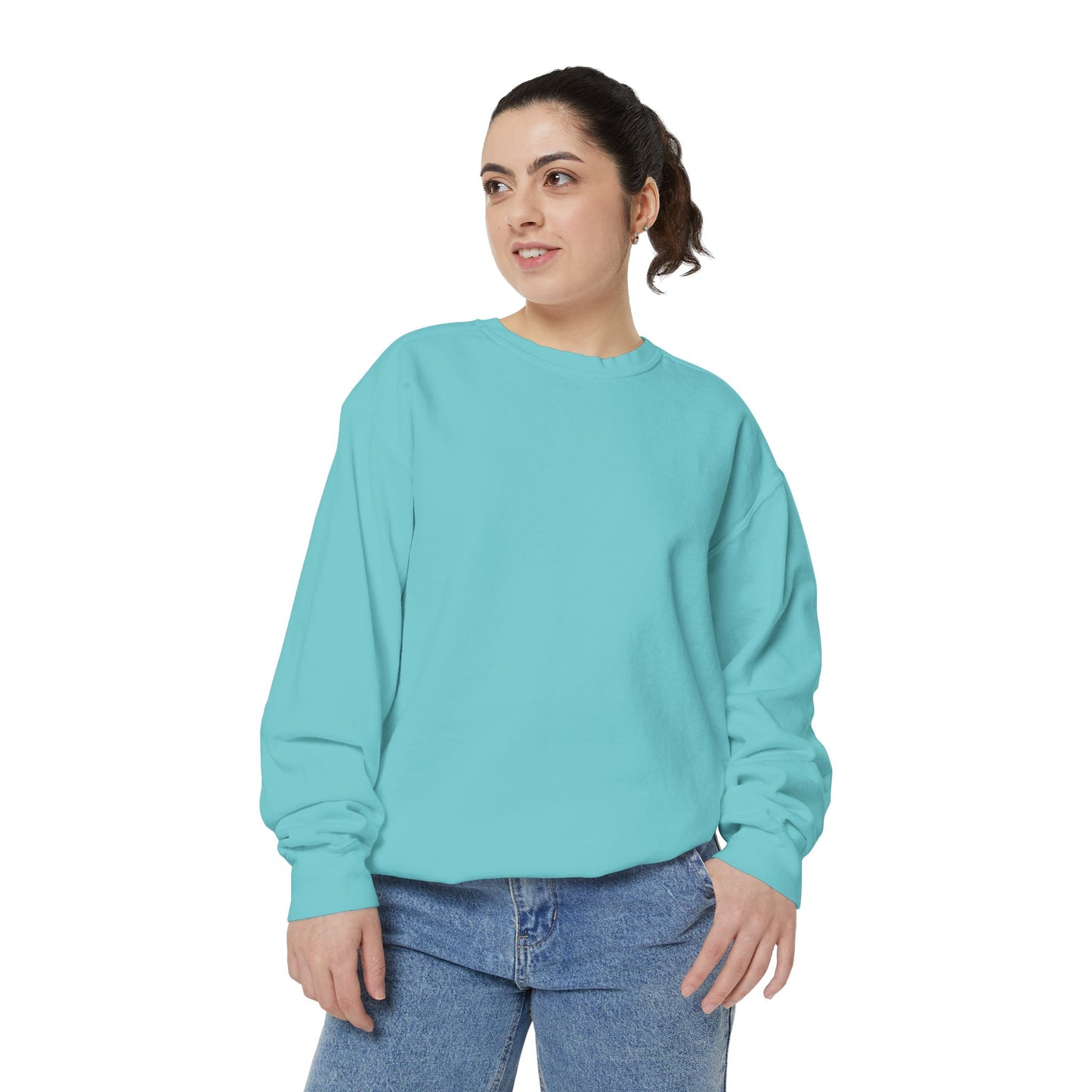 Butterfly Design Unisex Garment-Dyed Sweatshirt - Butterfly Sweatshirt