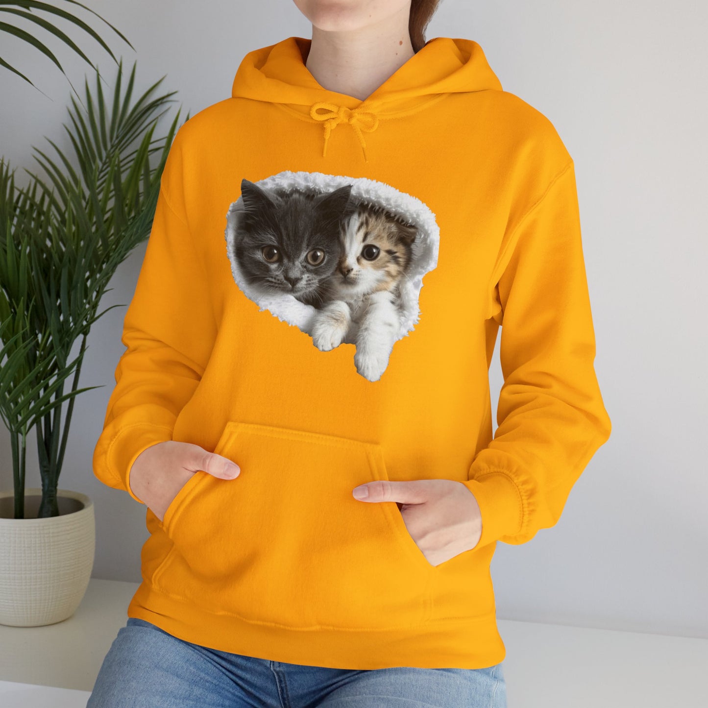 Cute Cat Design for Cat Lovers - Unisex Heavy Blend™ Hooded Sweatshirt