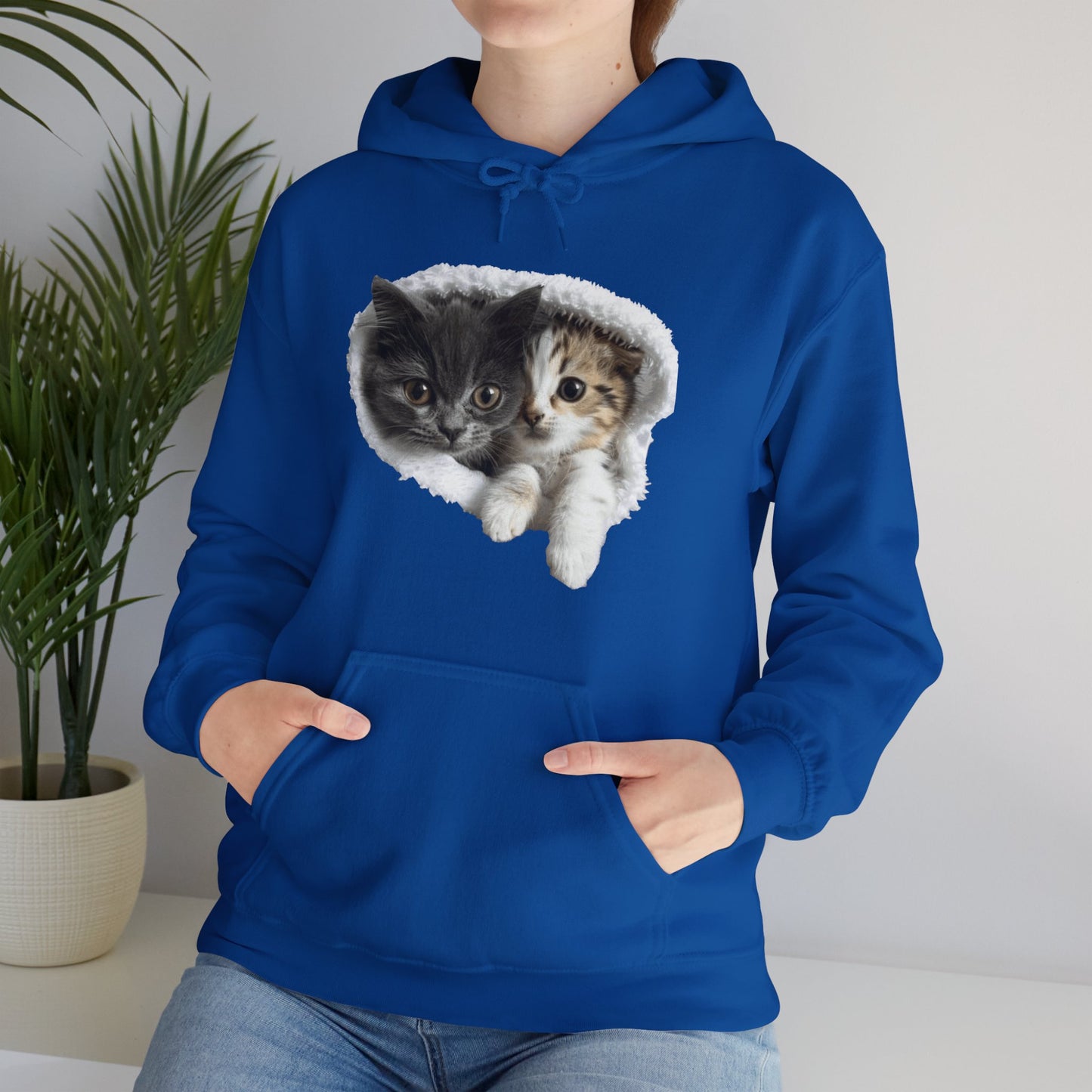 Cute Cat Design for Cat Lovers - Unisex Heavy Blend™ Hooded Sweatshirt