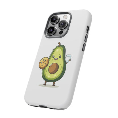 Tough Cases with Cute avocado cartoon character for iPhone, Samsung, and Google case