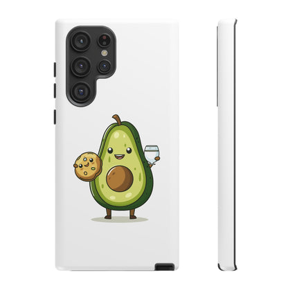 Tough Cases with Cute avocado cartoon character for iPhone, Samsung, and Google case