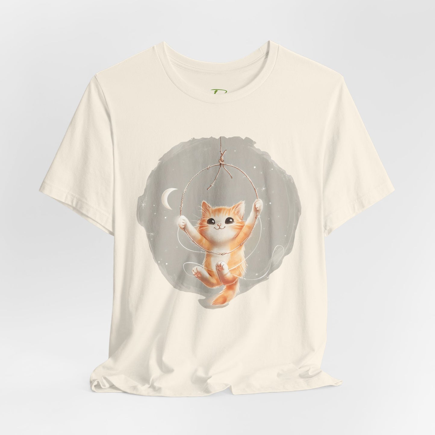 Cute Smiling Cat Cartoon T-shirt - Paraw