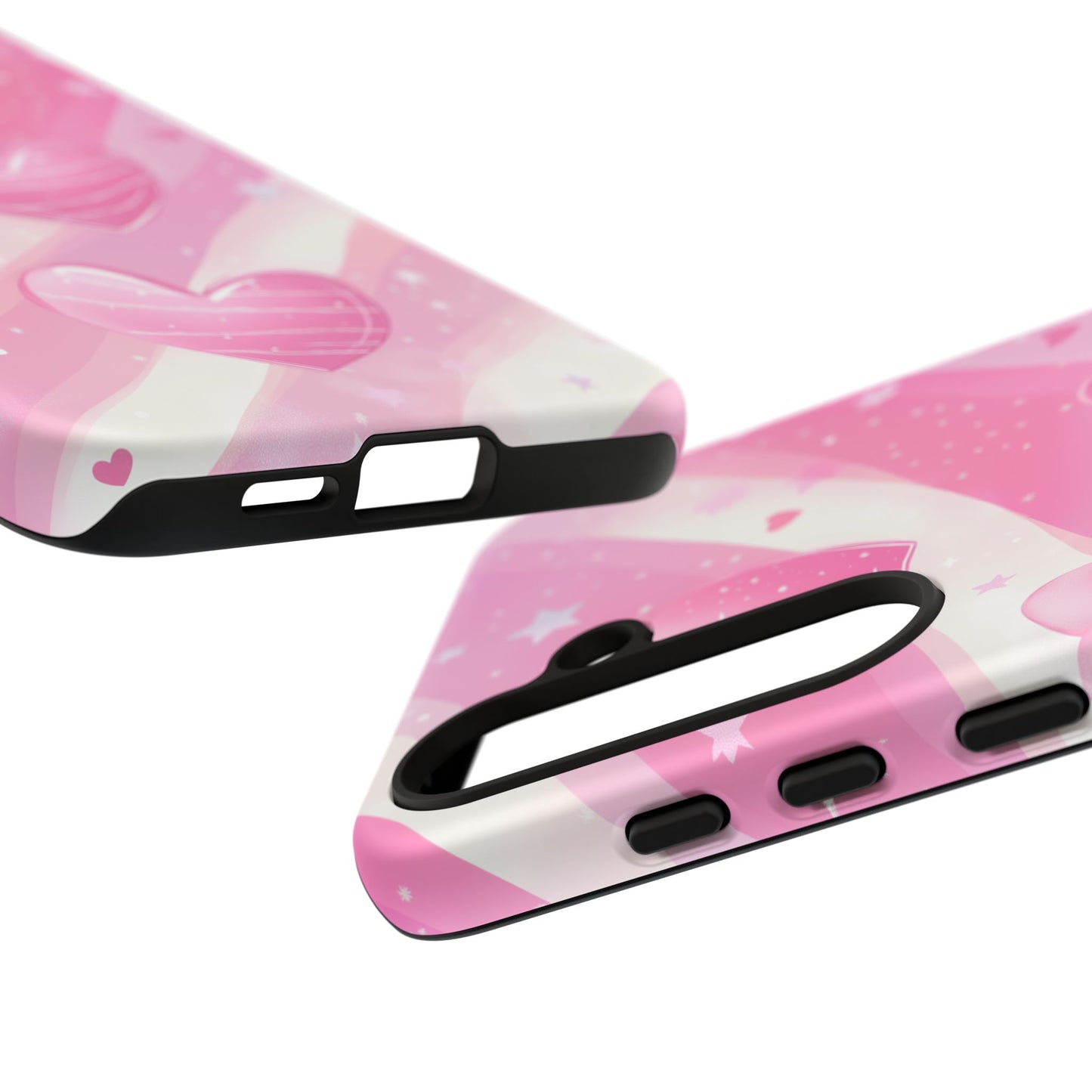 Pink Hearts Phone Case - iPhone, Samsung, and Google case