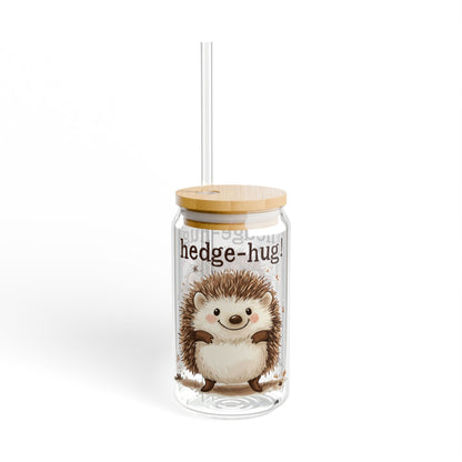 Sipper Glass, 16oz - Hedgehog 16oz Sipper Glass