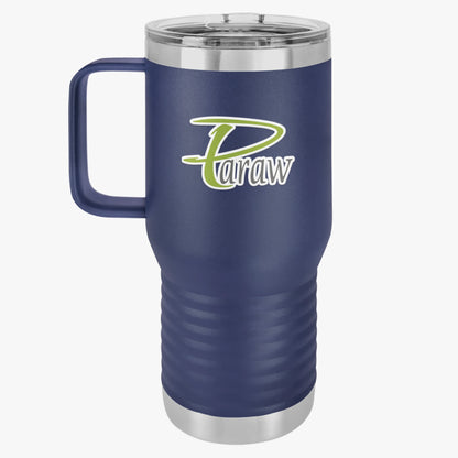 Travel Mug, 20oz - Stylish Paraw Text Design