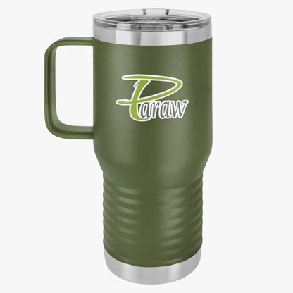 Travel Mug, 20oz - Stylish Paraw Text Design