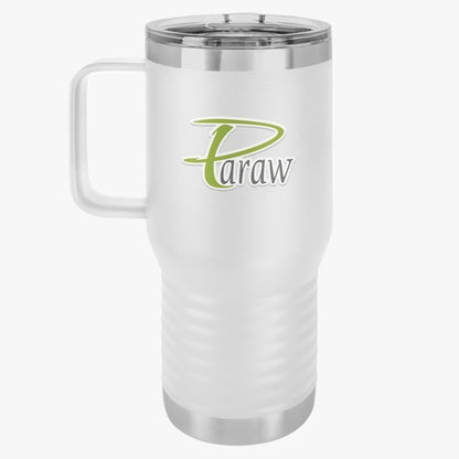 Travel Mug, 20oz - Stylish Paraw Text Design