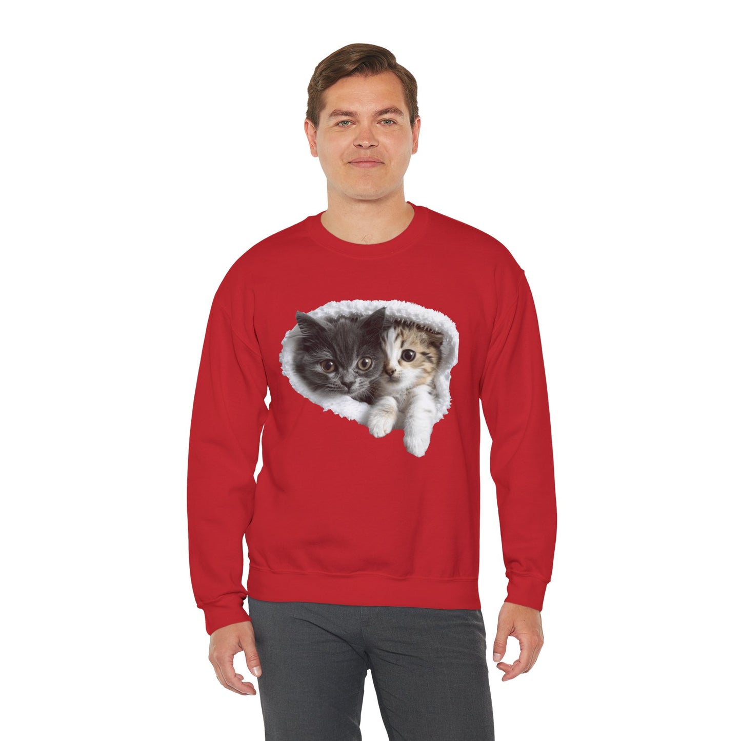 Playful Cats Crewneck Sweatshirt - Unisex Heavy Blend™ Crewneck Sweatshirt