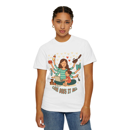Love Does It All Garment-Dyed T-shirt - Perfect Gift for Moms