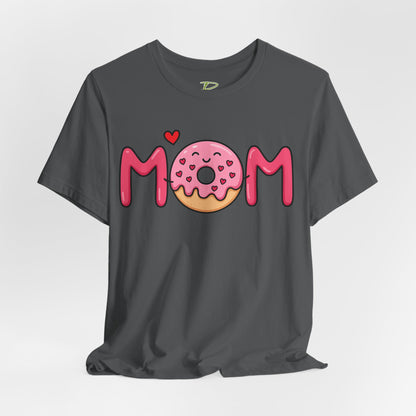 Mom Donut Tee - Lightweight Fabric T-shirt - Mother's Day Gift - Birthday Gift - Funny Gift - Donut Lover Gift