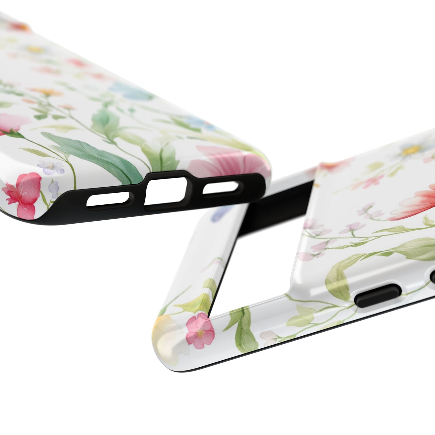 Watercolor Wildflower & Butterfly Phone Case - iPhone, Samsung, and Google case