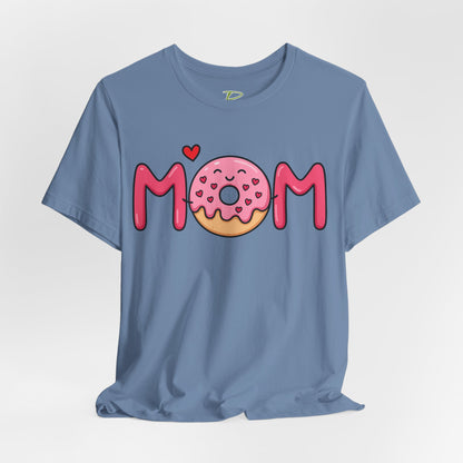 Mom Donut Tee - Lightweight Fabric T-shirt - Mother's Day Gift - Birthday Gift - Funny Gift - Donut Lover Gift