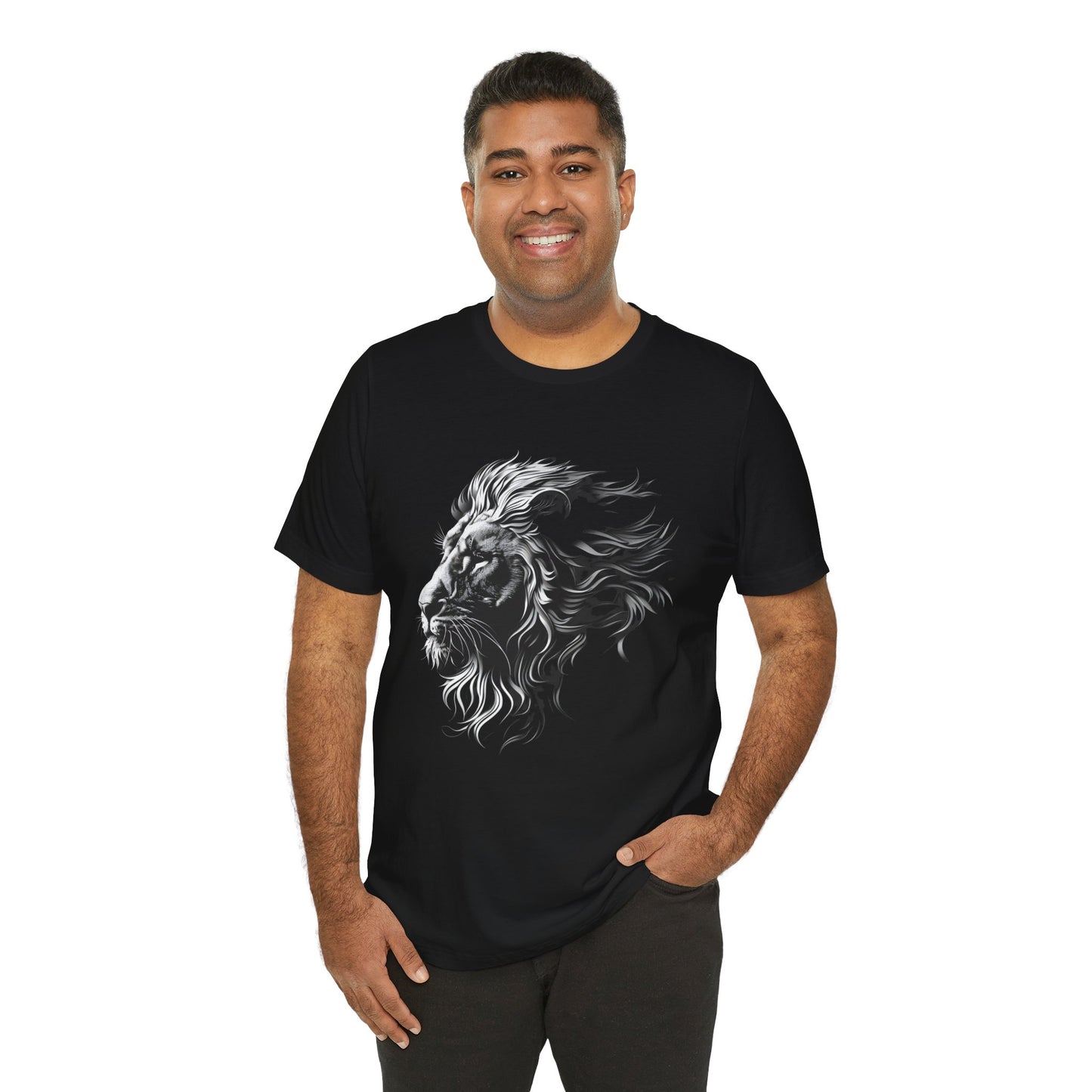 Regal Silver 3D Lion  T-Shirt