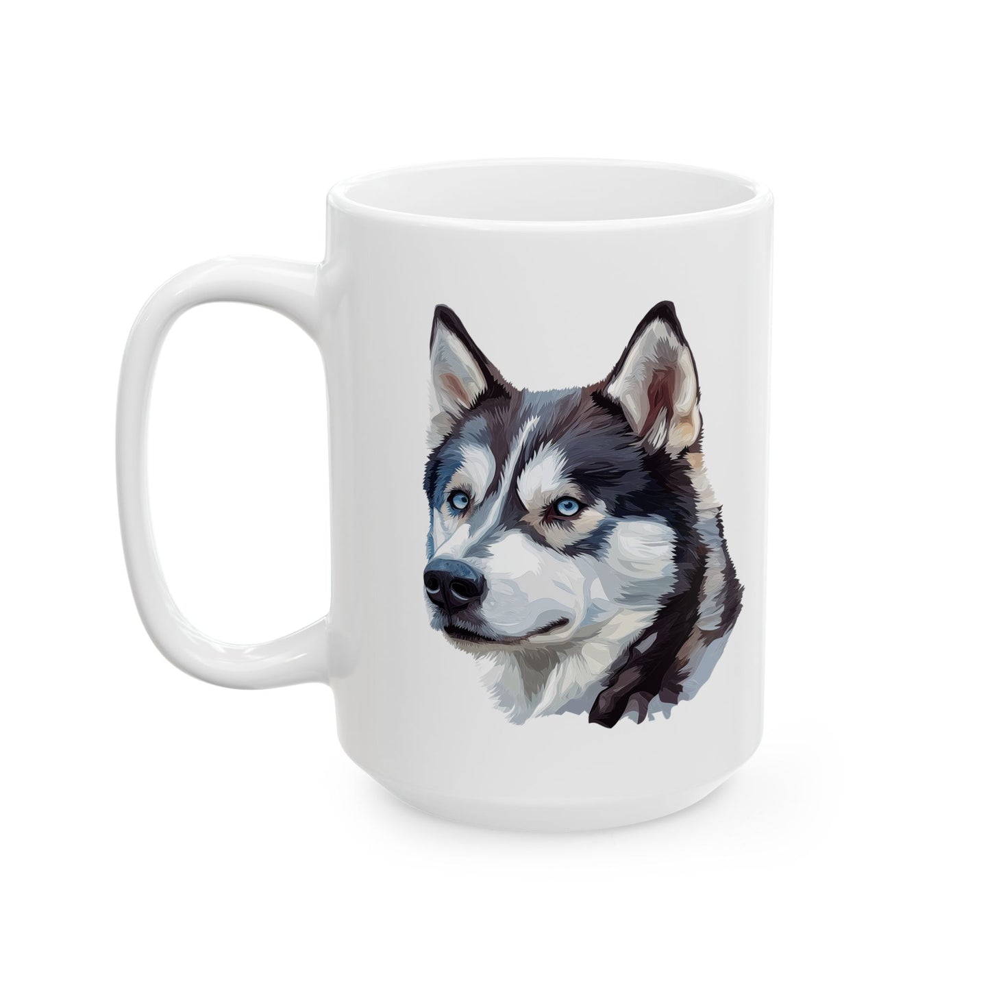 Siberian Husky Dog Coffee Mug - Ceramic Mug, (11oz, 15oz)