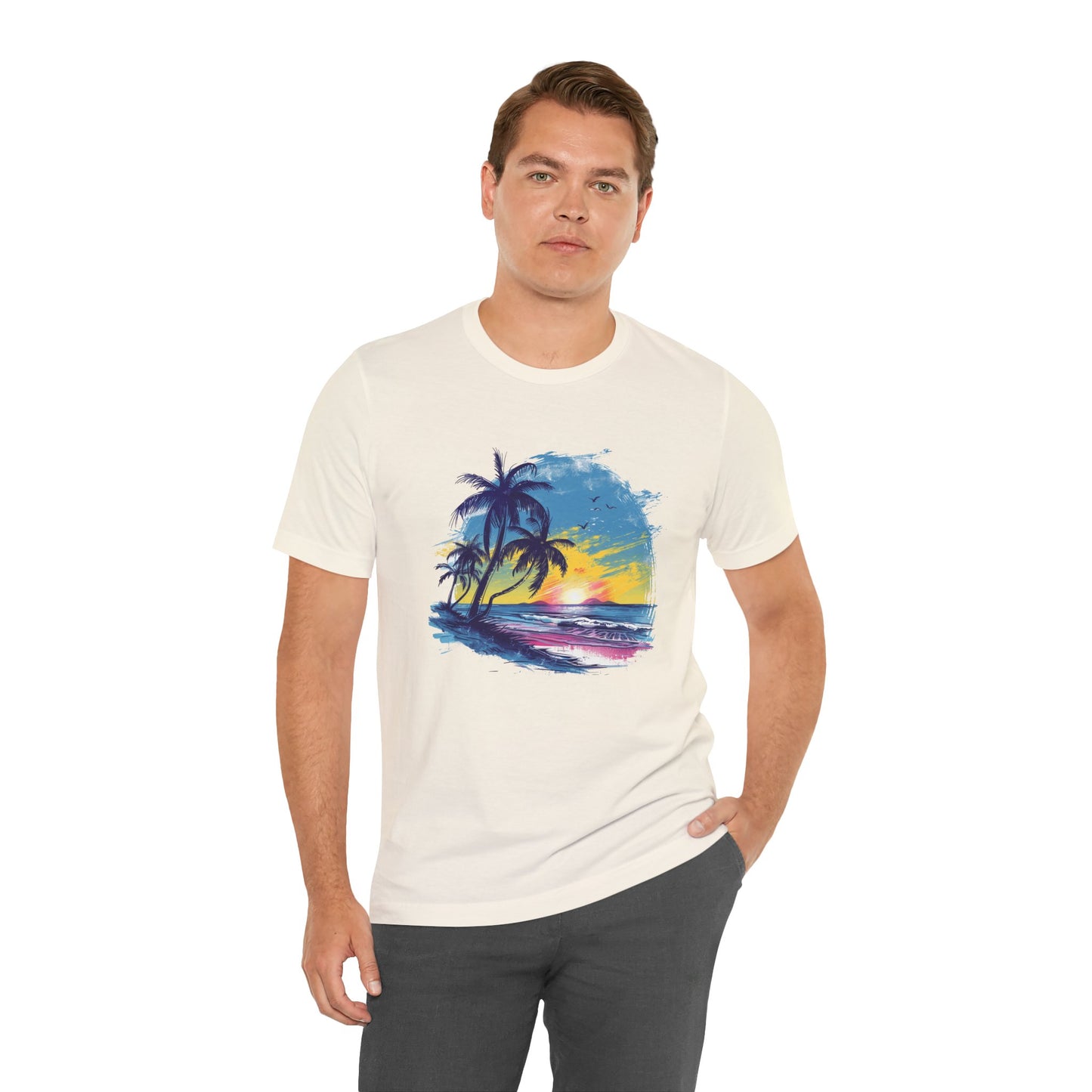 Island Beach Dreams T-shirt - Lightweight Fabric Tee