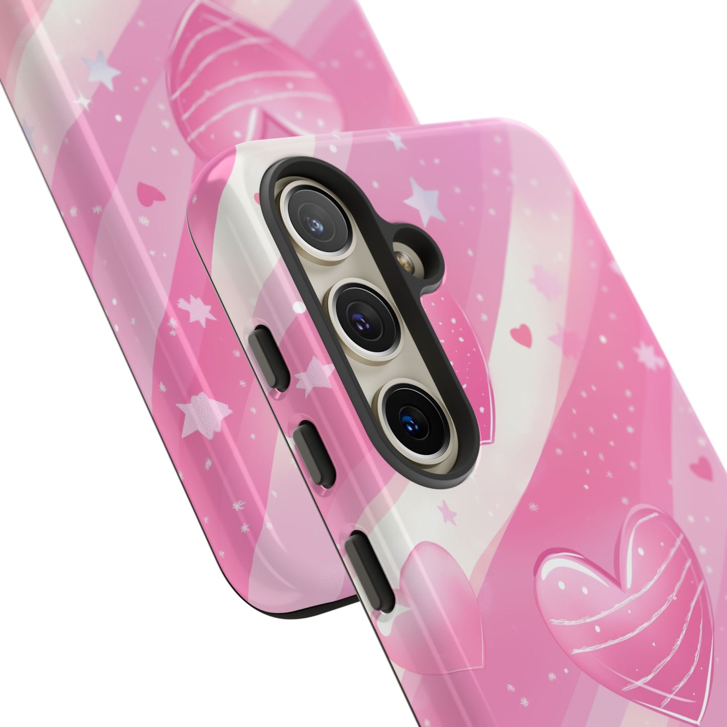 Pink Hearts Phone Case - iPhone, Samsung, and Google case