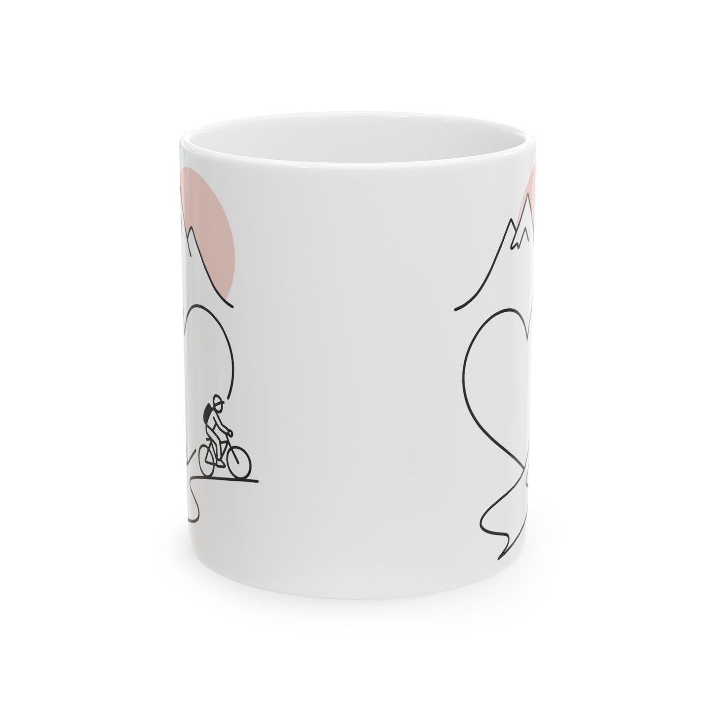 Adventure Heart Ceramic Mug - Perfect for Outdoor Lovers