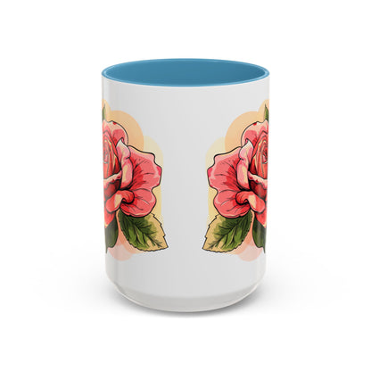 Elegant Floral Accent Coffee Mug - Perfect Gift for Garden Lovers