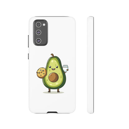 Tough Cases with Cute avocado cartoon character for iPhone, Samsung, and Google case