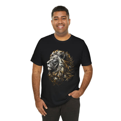 Regal Gold Lion 3D T-Shirt - Lion Tee