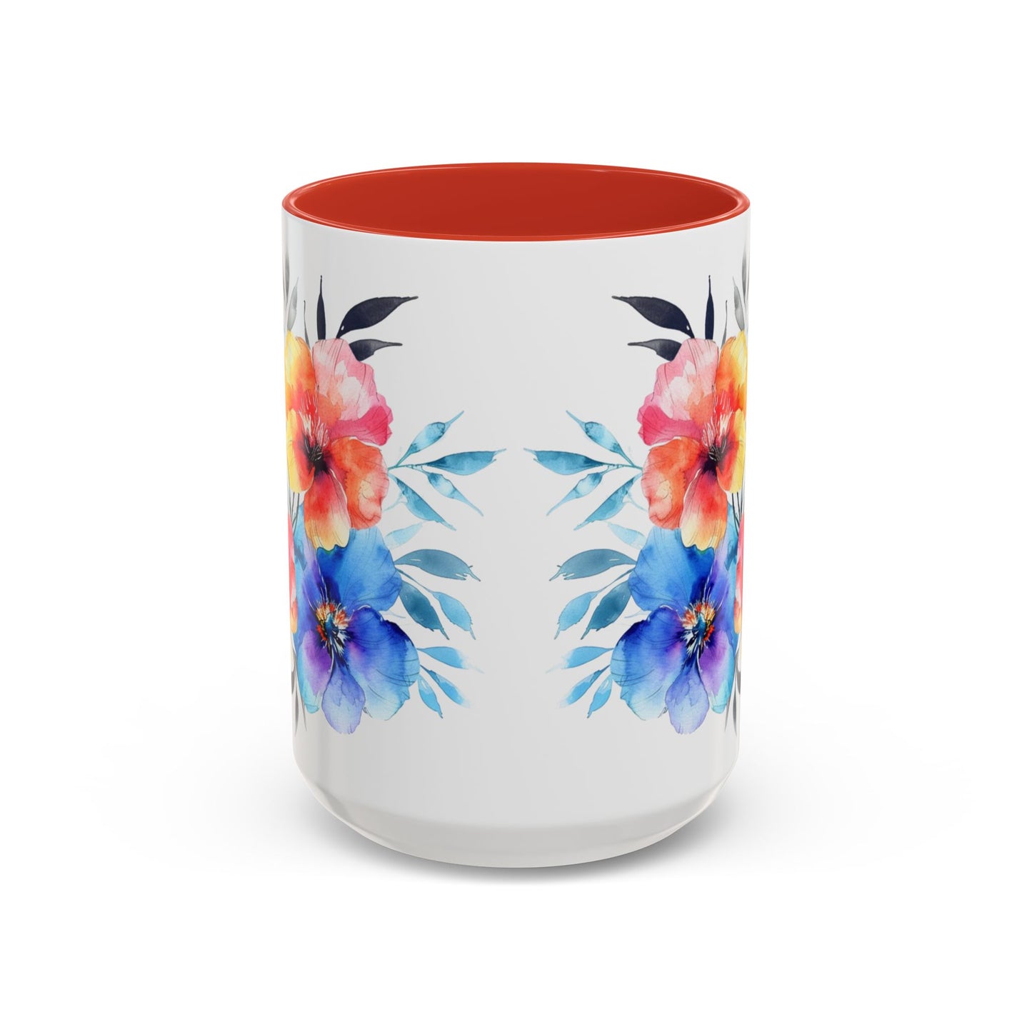 Oil colored  Wildflowers Accent Coffee Mug,  (11oz, 15oz)