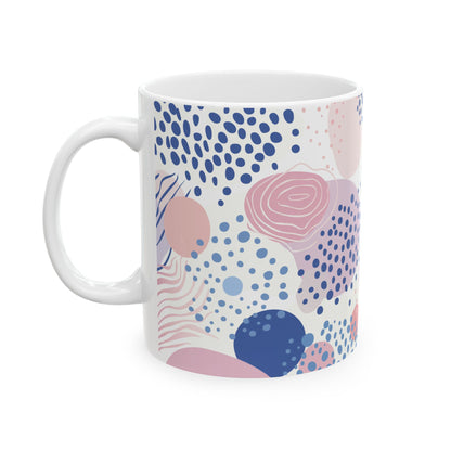 Geometric Shapes Ceramic Mug - (11oz, 15oz)