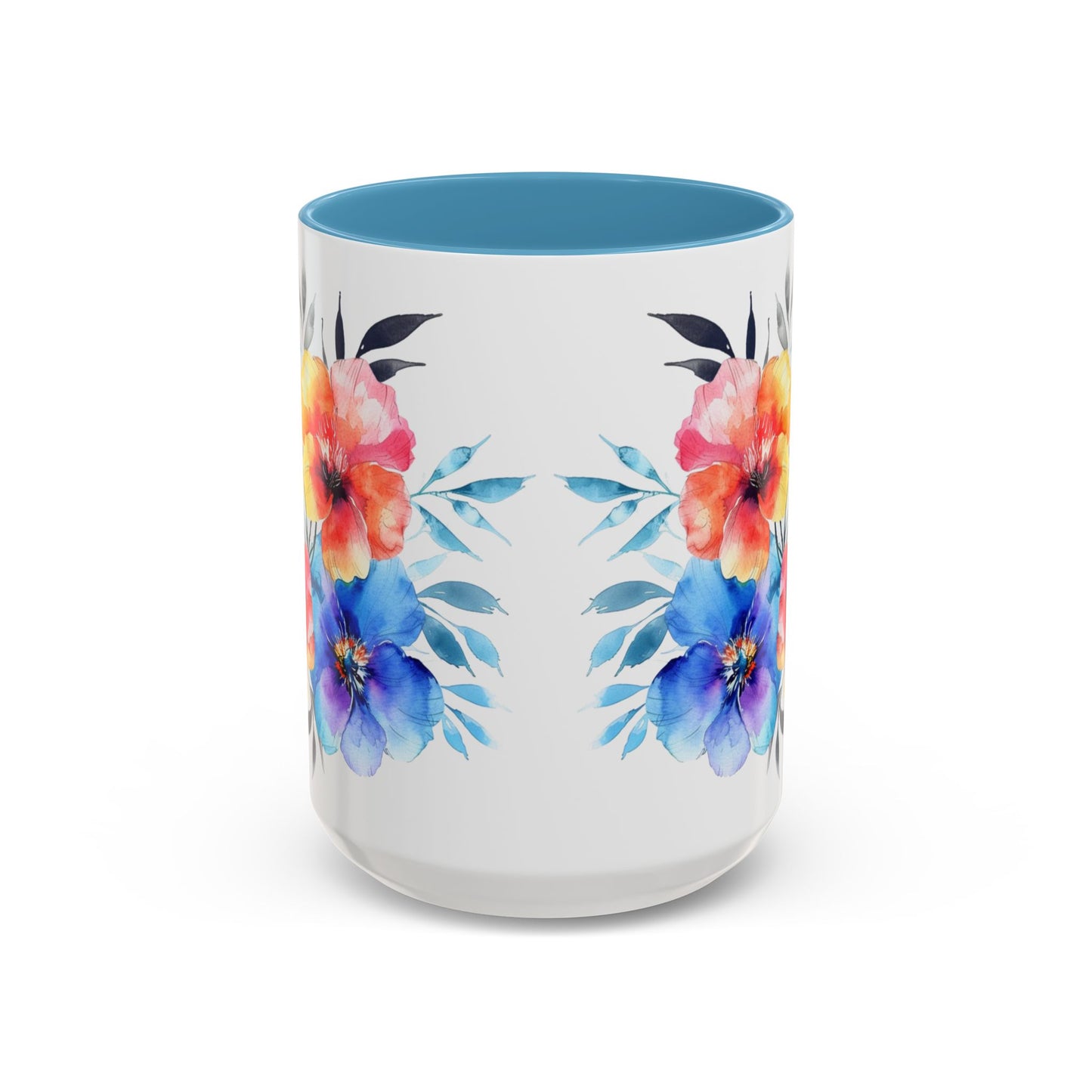 Oil colored  Wildflowers Accent Coffee Mug,  (11oz, 15oz)