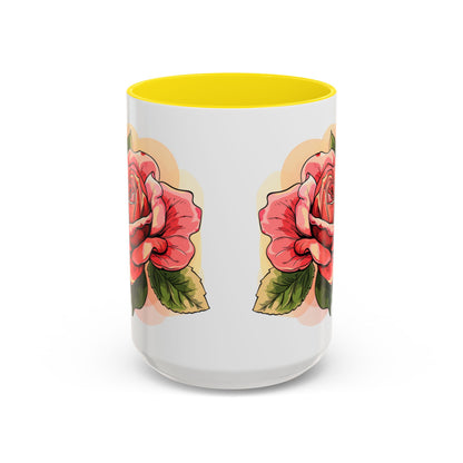Elegant Floral Accent Coffee Mug - Perfect Gift for Garden Lovers