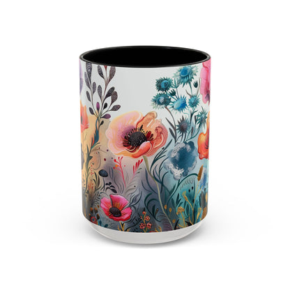 Accent Watercolor Coffee Mug, (11, 15oz)