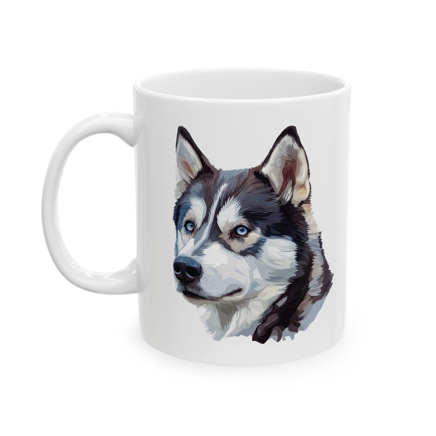 Siberian Husky Dog Coffee Mug - Ceramic Mug, (11oz, 15oz)