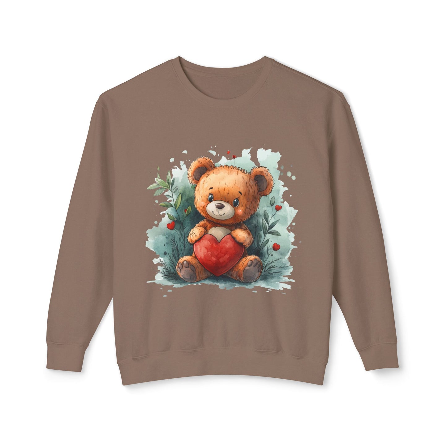 Teddy Bear Unisex Lightweight Crewneck Sweatshirt