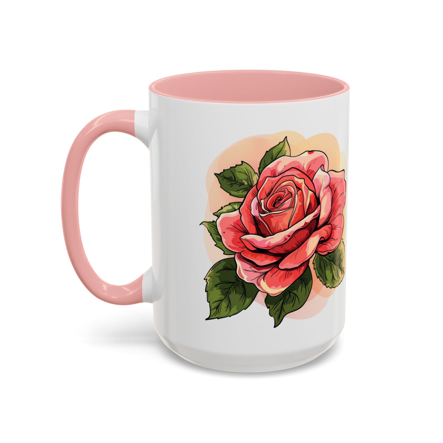 Elegant Floral Accent Coffee Mug - Perfect Gift for Garden Lovers