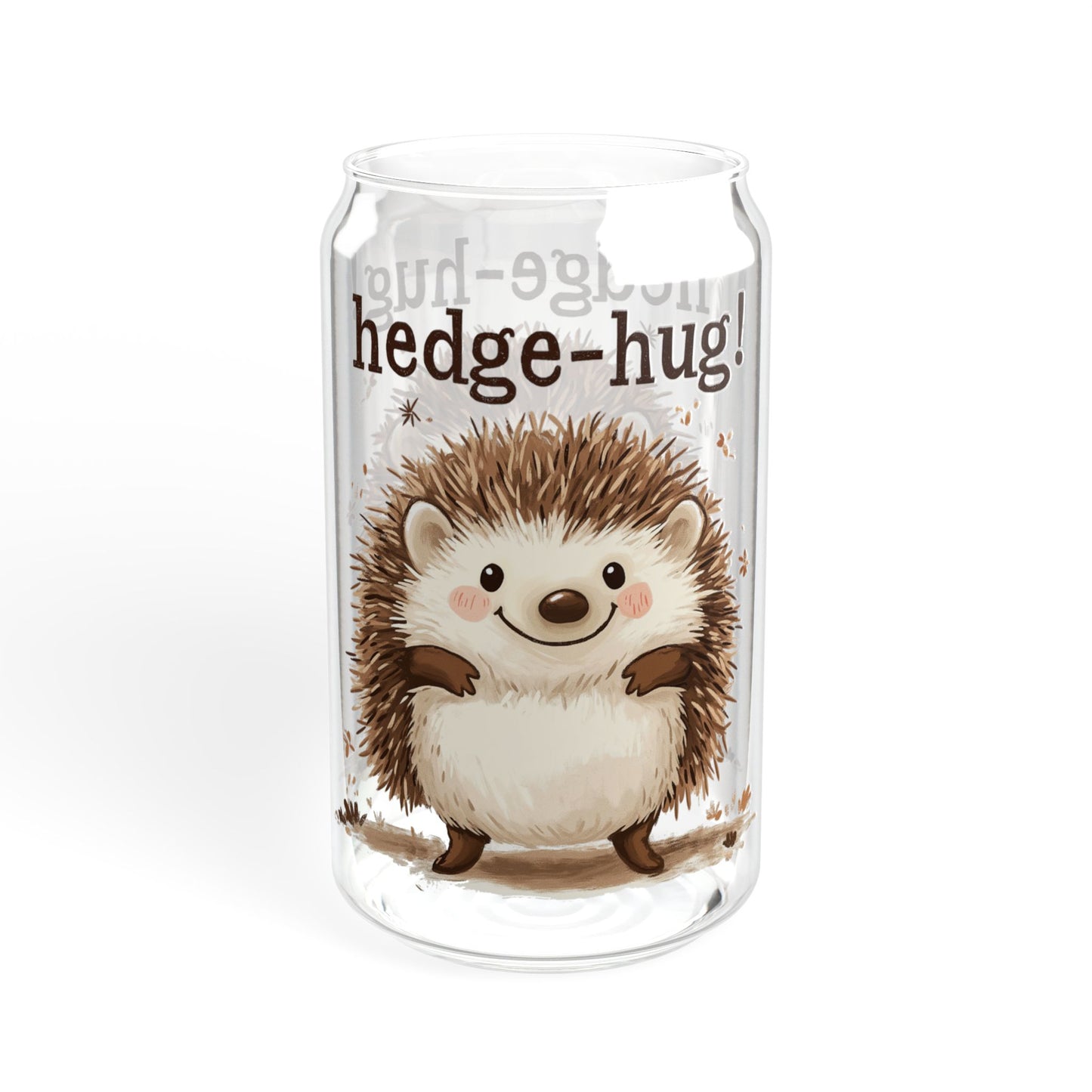 Sipper Glass, 16oz - Hedgehog 16oz Sipper Glass