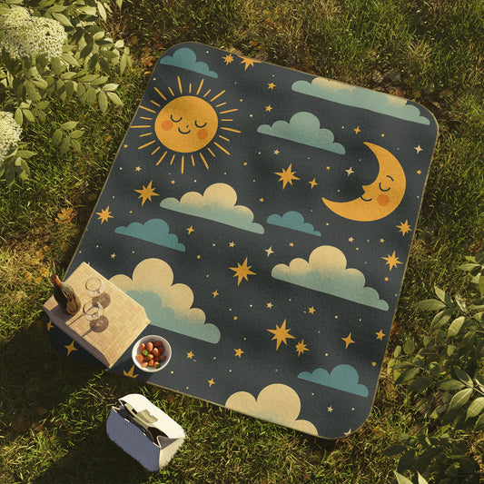 Cozy Starry Sky Picnic Blanket - Perfect for Outdoor Gatherings