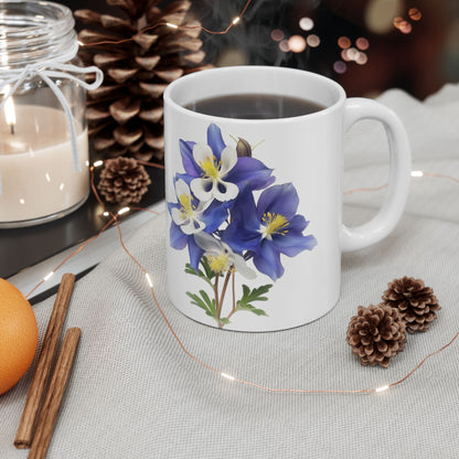 Aquilegias Ceramic Mug, (11oz, 15oz)
