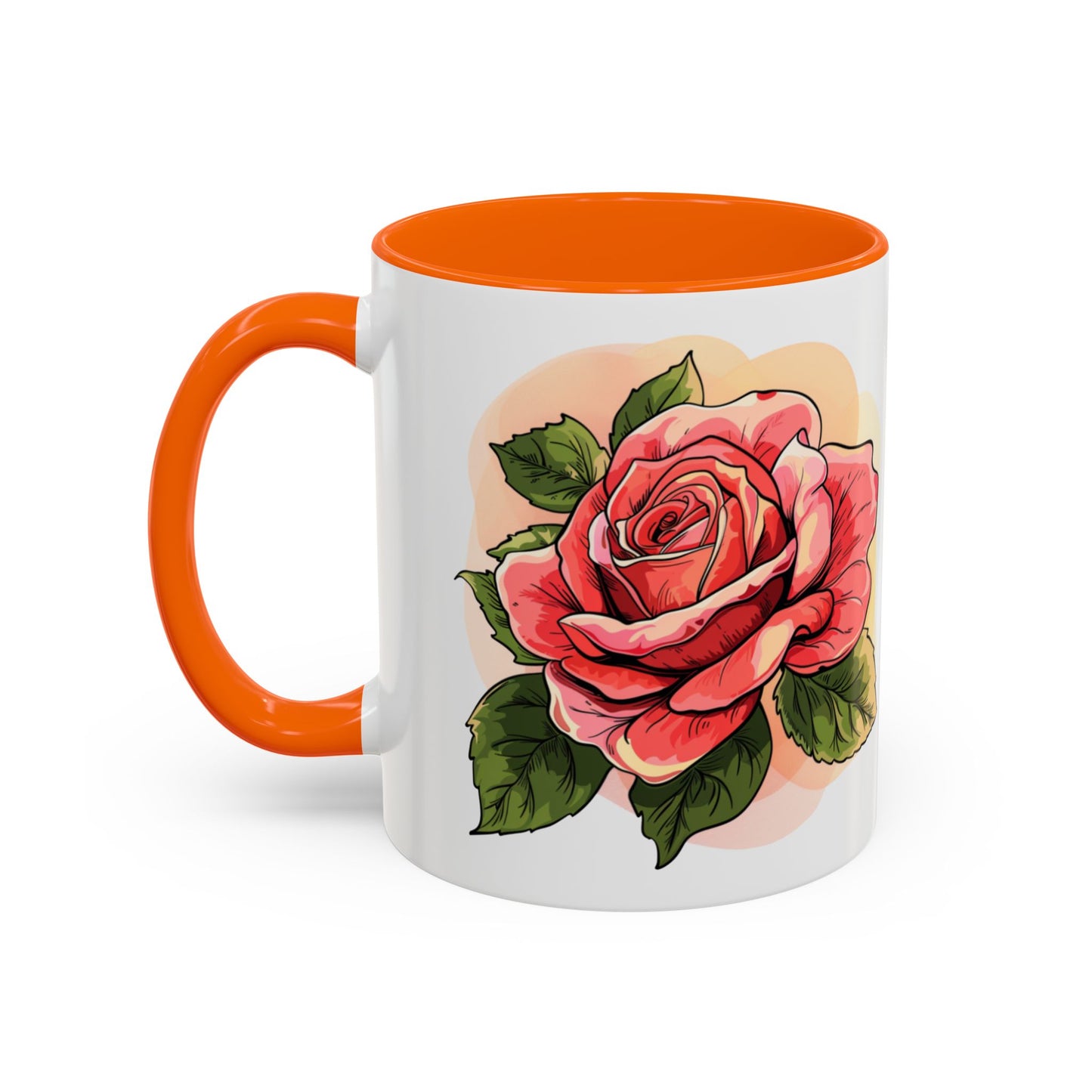 Elegant Floral Accent Coffee Mug - Perfect Gift for Garden Lovers