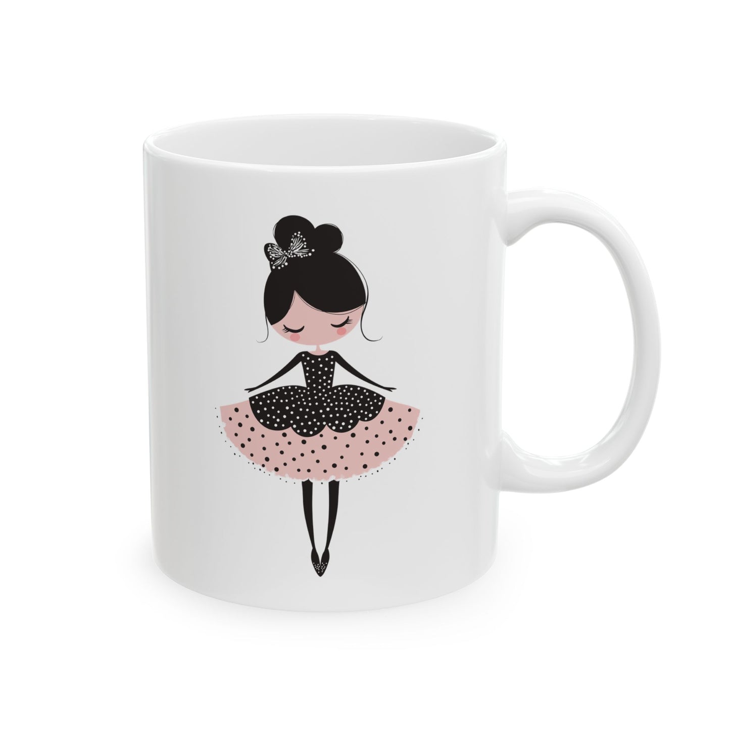 Ballerina Dreams Ceramic Mug, (11oz, 15oz) - Ballerina Cup