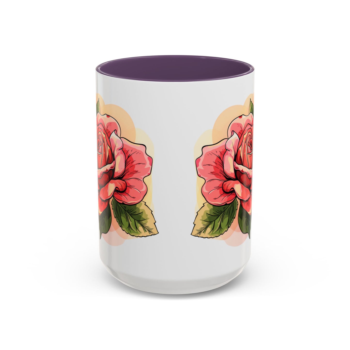 Elegant Floral Accent Coffee Mug - Perfect Gift for Garden Lovers