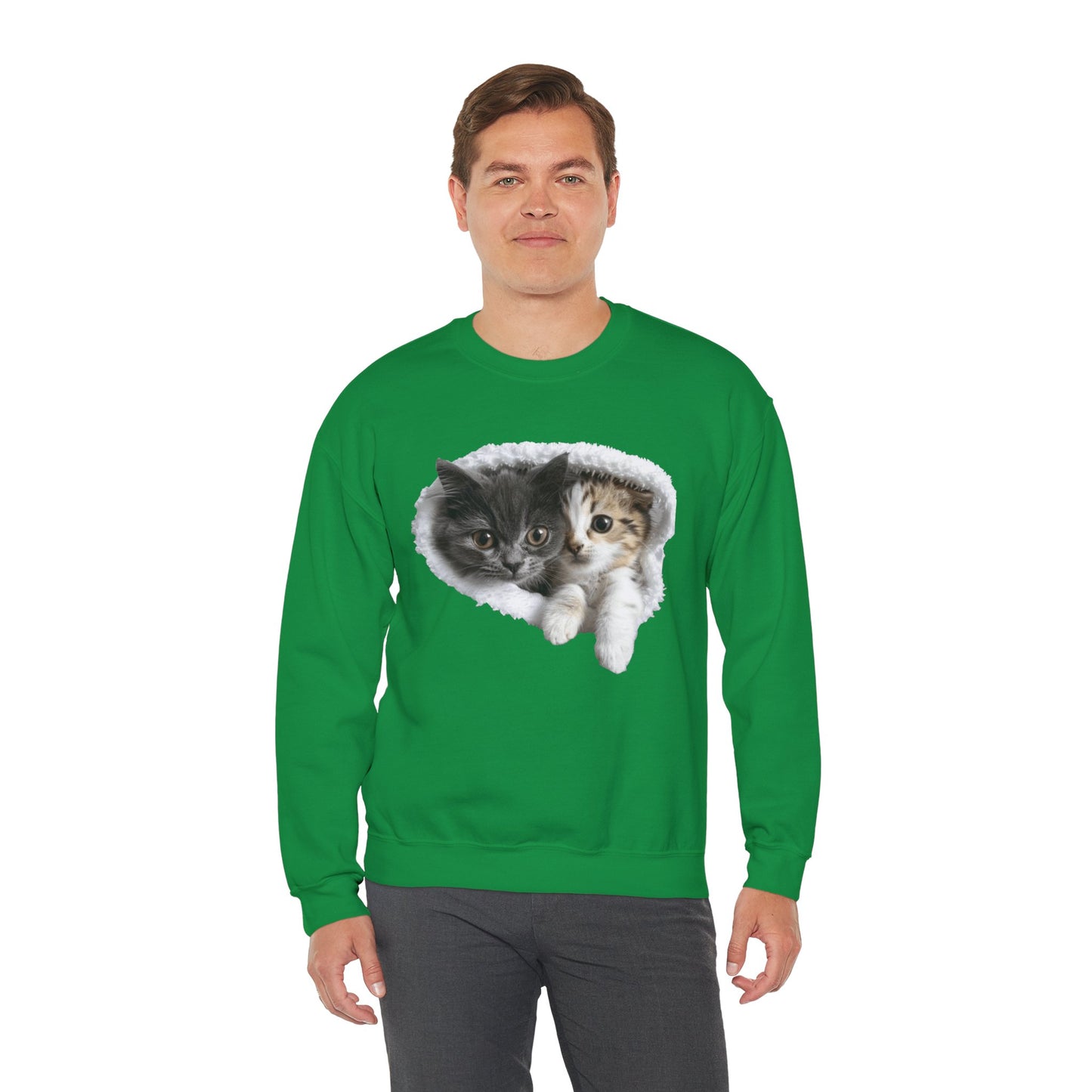 Playful Cats Crewneck Sweatshirt - Unisex Heavy Blend™ Crewneck Sweatshirt