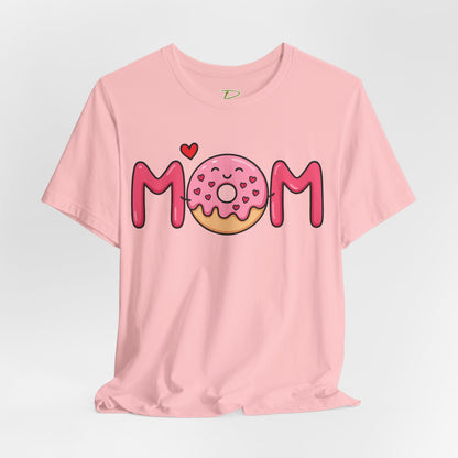 Mom Donut Tee - Lightweight Fabric T-shirt - Mother's Day Gift - Birthday Gift - Funny Gift - Donut Lover Gift