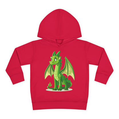 Toddler Pullover Fleece Hoodie - Cute Cartoon Dragon Design Hoodie